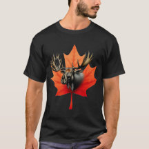 Moose Maple Leaf T - Shirt