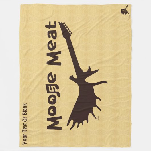 Moose Meat Rock Band Fleecedecke (Vorderseite)