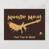 Moose Meat Rock Band Postkarte (Vorderseite)