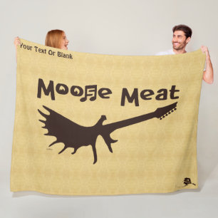 Moose Meat Rockband Fleecedecke