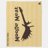 Moose Meat Rockband Fleecedecke (Vorderseite)