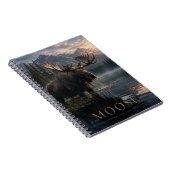 Moose Mountain Lake TIER Notizblock (Rechte Seite)