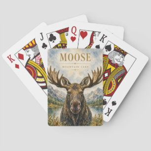 Moose Mountain Lake Wildtiere Spielkarten