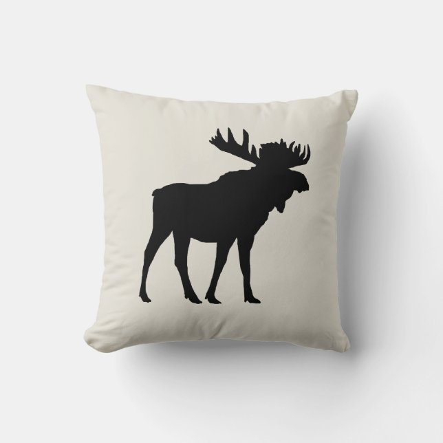 Moose Mountain Wilderness Throw Kissen (Vorderseite)