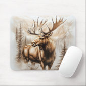 Moose Mouse Pad Mousepad (Mit Mouse)