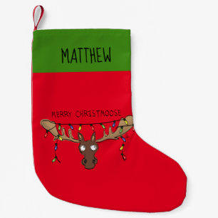 Moose Niedlich Funny Christmas Kleiner Weihnachtsstrumpf