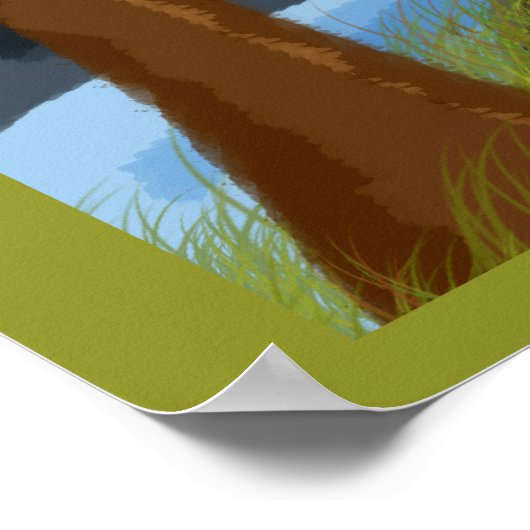 Moose Painting Poster (Ecke)