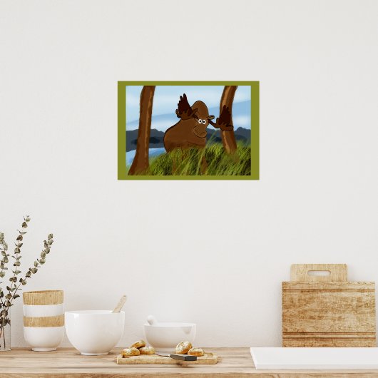 Moose Painting Poster (Küche)