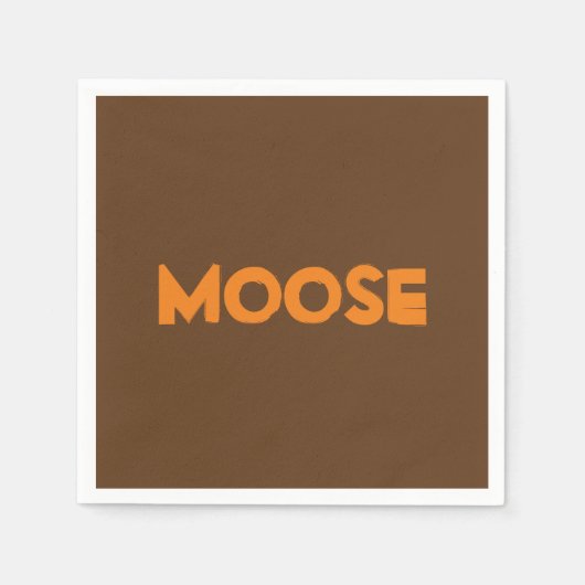 Moose Paper Napkins Serviette (Vorderseite)