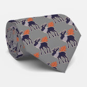 Moose Pattern Krawatte (Gerollt)