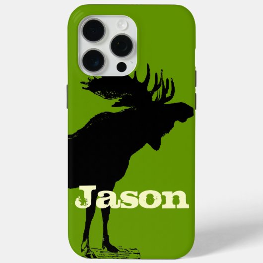 Moose Personalisiert iPhone Case-Mate iPhone Hülle (Rückseite)