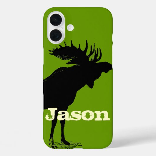 Moose Personalisiert iPhone Case-Mate iPhone Hülle (Rückseite)