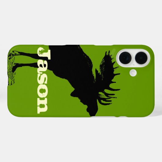 Moose Personalisiert iPhone Case-Mate iPhone Hülle (Rückseite (Horizontal))