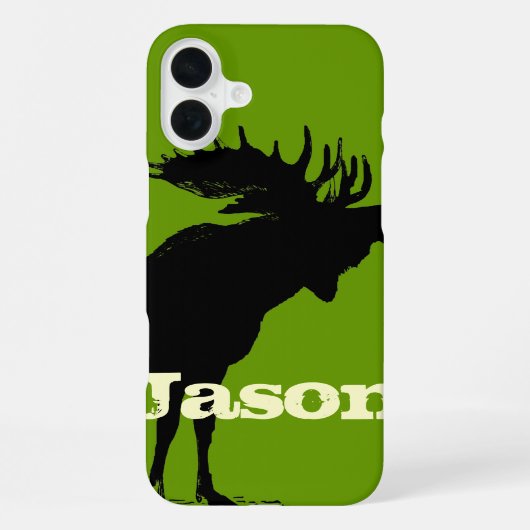Moose Personalisiert iPhone Hülle (Rückseite)