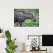 Moose Portrait Poster (Heimbüro)