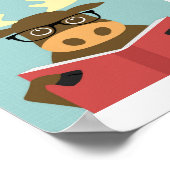 Moose Poster Print (Ecke)