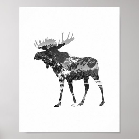 Moose Poster Print (Vorne)