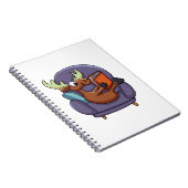 Moose reading a book wir haben Sofa Choose back co Notizblock (Rechte Seite)