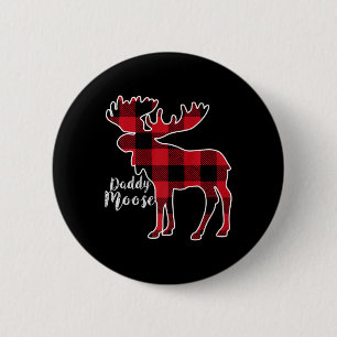 Moose Red Kariert Buffalo Matching Family Pajama Button
