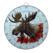 Moose Red Maple Blätter Dartscheibe (vorne)