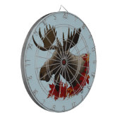 Moose Red Maple Blätter Dartscheibe (Vorderseite Links)