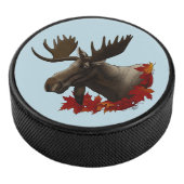 Moose Red Maple Blätter Eishockey Puck (3/4)