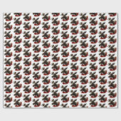 Moose Red Maple Blätter Geschenkpapier (Flach)