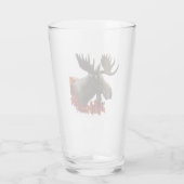 Moose Red Maple Blätter Glas (Rückseite)