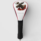 Moose Red Maple Blätter Golf Headcover (Vorderseite)