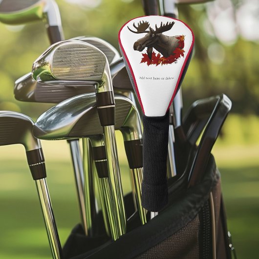 Moose Red Maple Blätter Golf Headcover