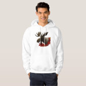 Moose Red Maple Blätter Hoodie (Vorne ganz)