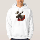 Moose Red Maple Blätter Hoodie (Vorderseite)