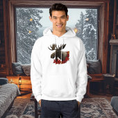 Moose Red Maple Blätter Hoodie
