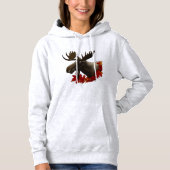 Moose Red Maple Blätter Hoodie (Vorderseite)