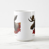 Moose Red Maple Blätter Kaffeetasse (Mittel)