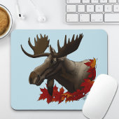 Moose Red Maple Blätter Mousepad