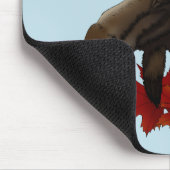 Moose Red Maple Blätter Mousepad (Ecke)