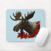 Moose Red Maple Blätter Mousepad (Mit Mouse)