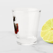 Moose Red Maple Blätter Schnapsglas (Rechts)