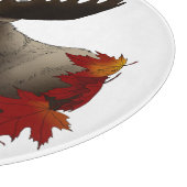 Moose Red Maple Blätter Schneidebrett (Ecke)