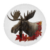 Moose Red Maple Blätter Schneidebrett (Vorderseite)