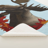 Moose Red Maple Blätter Sherpadecke (3/4)