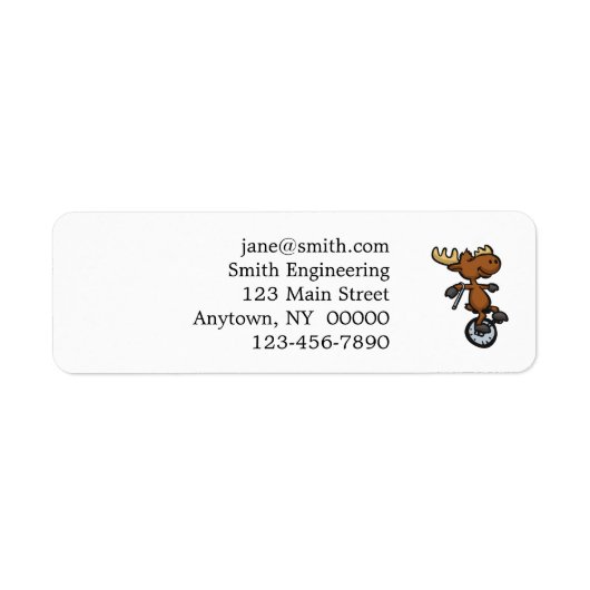 Moose riding unicycle Choose Background | (Vorne)