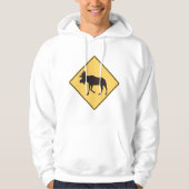 Moose Road Sign Hoodie (Vorderseite)