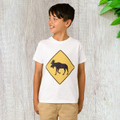 Moose Road Sign T-Shirt