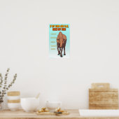 Moose Safety Graphic Poster Print (Küche)