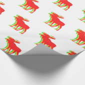 Moose Schattenfarben - Hintergrundfarbe auswählen Geschenkpapier (Ecke)