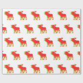 Moose Schattenfarben - Hintergrundfarbe auswählen Geschenkpapier (Flach)