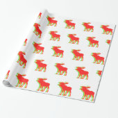 Moose Schattenfarben - Hintergrundfarbe auswählen Geschenkpapier (Ungerollt)