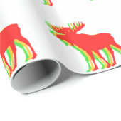 Moose Schattenfarben - Hintergrundfarbe auswählen Geschenkpapier (Rolleneckpunkt)